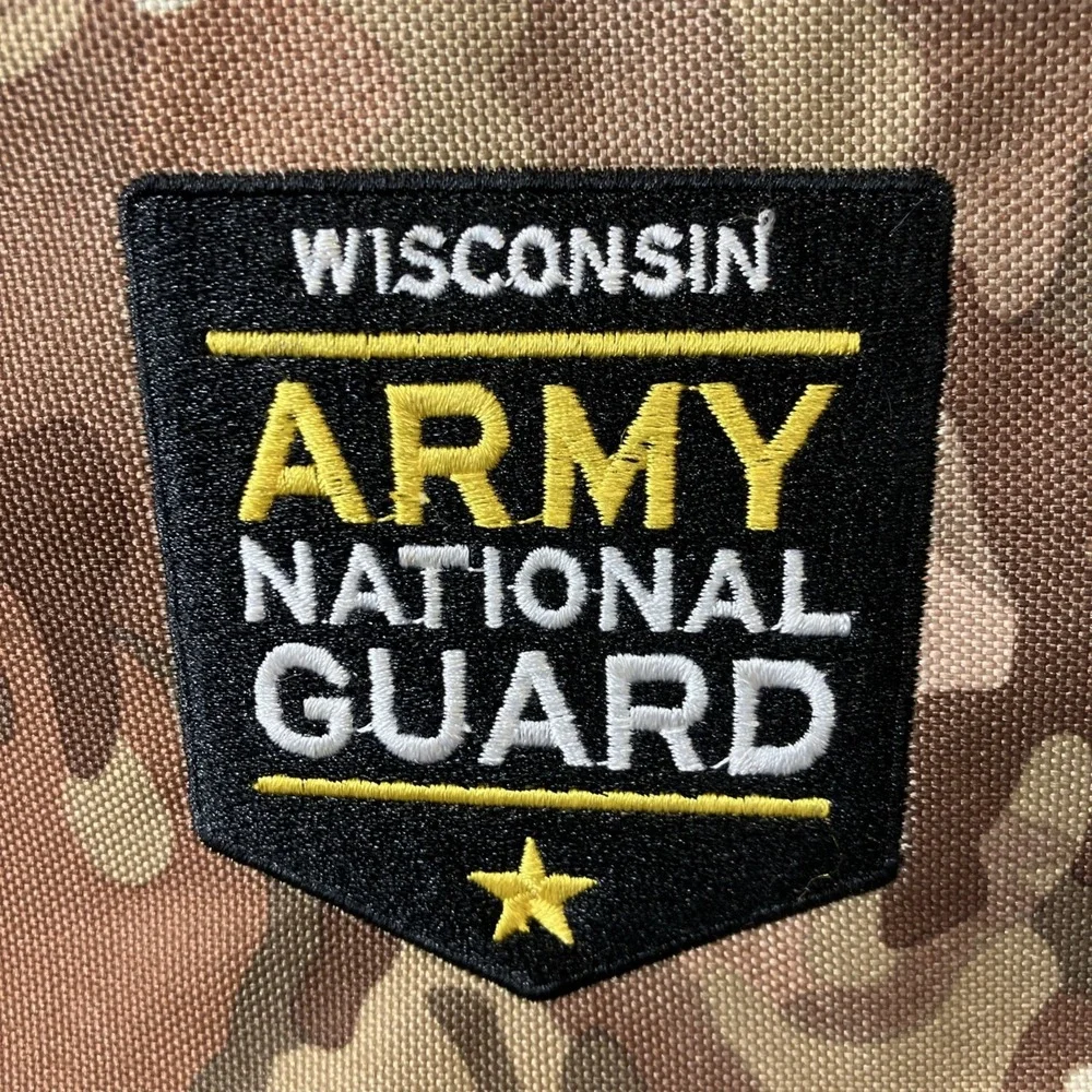 US Army National Guard WI Camo Backpack Tactical MOLLE Field Bag Expandable Gear